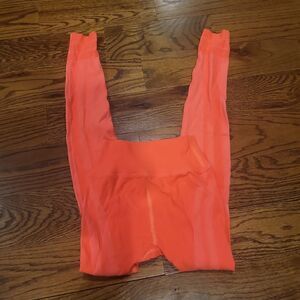 Free People, Self-Hemming Neon Leggings, M, Orange